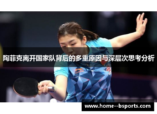 陶菲克离开国家队背后的多重原因与深层次思考分析